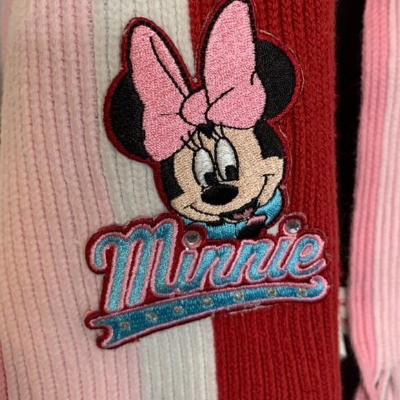 Minnie Mouse Disney Store Knit Striped Scarf - Picture 2 of 4